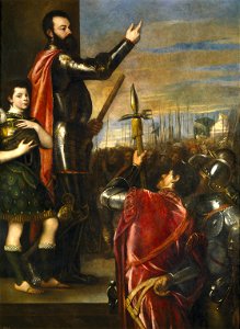 The Marquis of Vasto addressing his troops