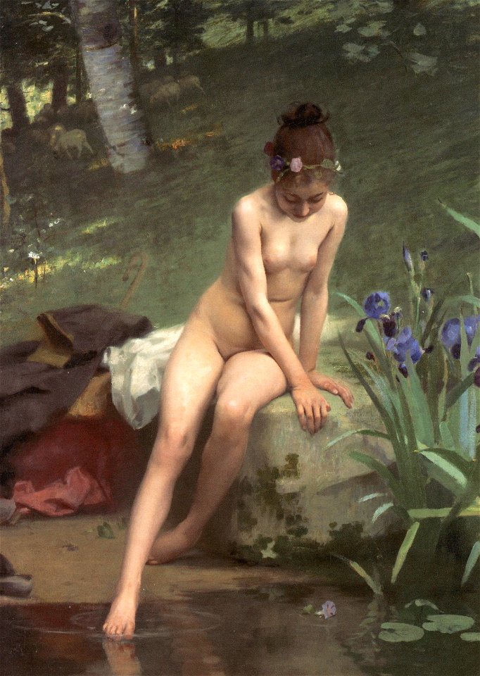The Little Shepherdess by Paul Peel (1892)