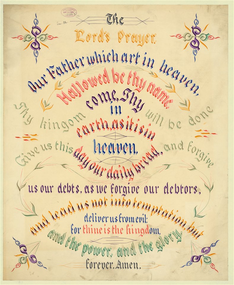 The Lord's prayer LCCN2004662429