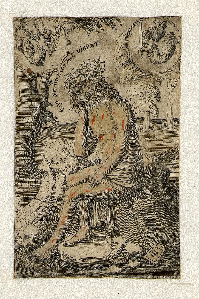The Man of Sorrows Seated ca.1519 print by Master S., S.II 29790, Prints Department, Royal Library of Belgium
