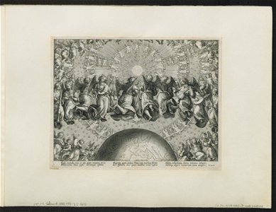 The Lord's First Answer to Job ca.1589 print by Stradanus, S.I 1534, Prints Department, Royal Library of Belgium