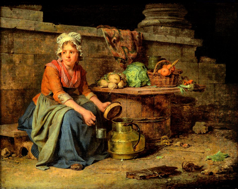 The little milk-girl - Martin Drolling