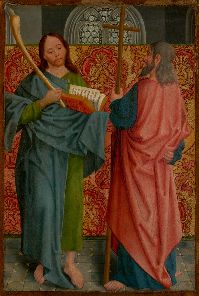 The Master of the Holy Kinship - Saints James the Lesser and Philip - 2007.208.2 - Yale University Art Gallery