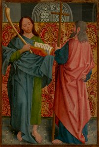 The Master of the Holy Kinship - Saints James the Lesser and Philip - 2007.208.2 - Yale University Art Gallery