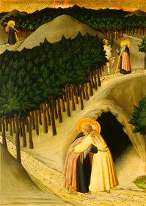 The Meeting of Saint Anthony and Saint Paul, Master of the Osservanza