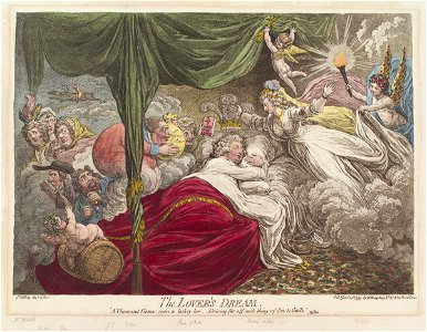 The lover's dream by James Gillray