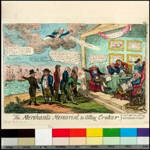 The Merchants Memorial to Alley Croker (caricature) RMG PX8625