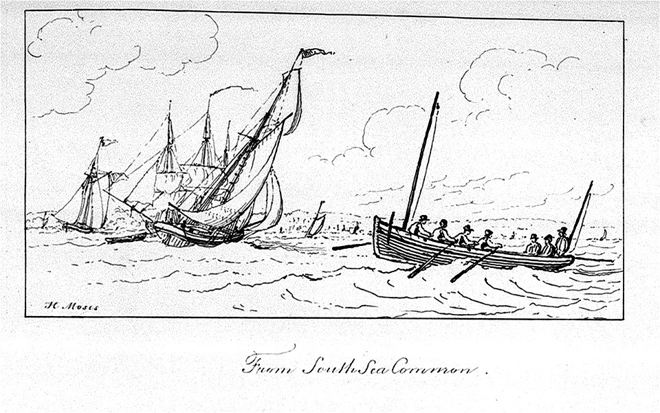 The Marine sketch book by H. Moses 1826. From South Sea Common RMG PU7937