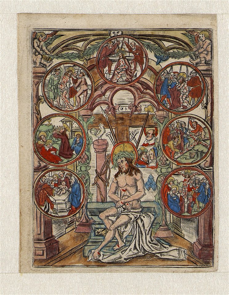 The Man of Sorrows print by Master S., S.II 6778, Prints Department, Royal Library of Belgium