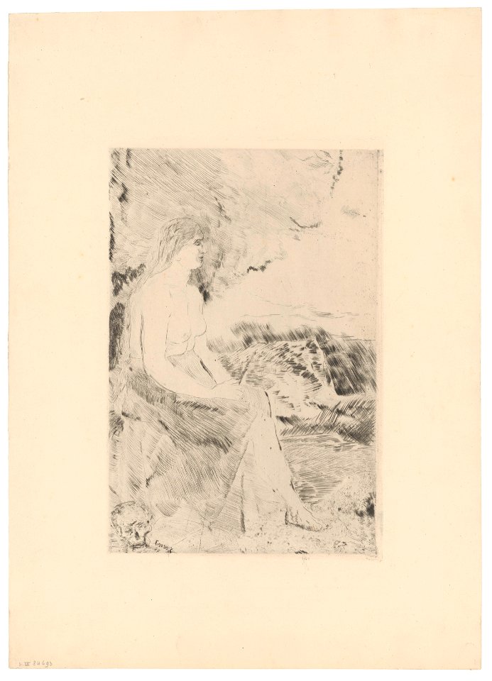 The Magdalene, print by James Ensor, 1887, Prints Department, Royal Library of Belgium, S. IV 84693
