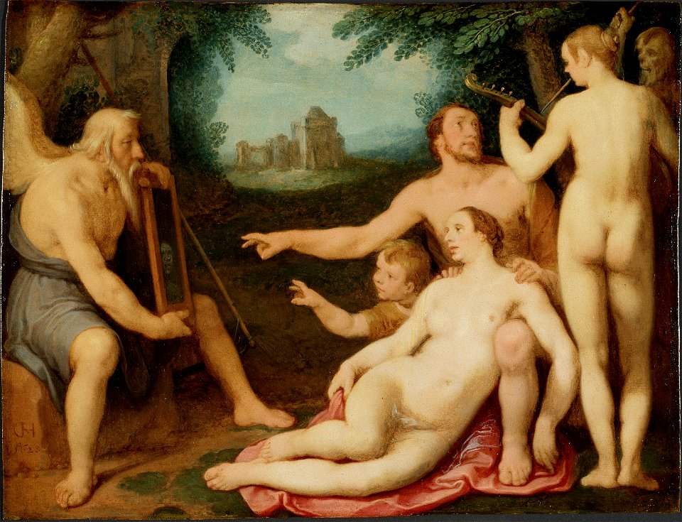 The Mirror of Time (Cornelis Cornelisz. van Harlem) - Nationalmuseum - 18436