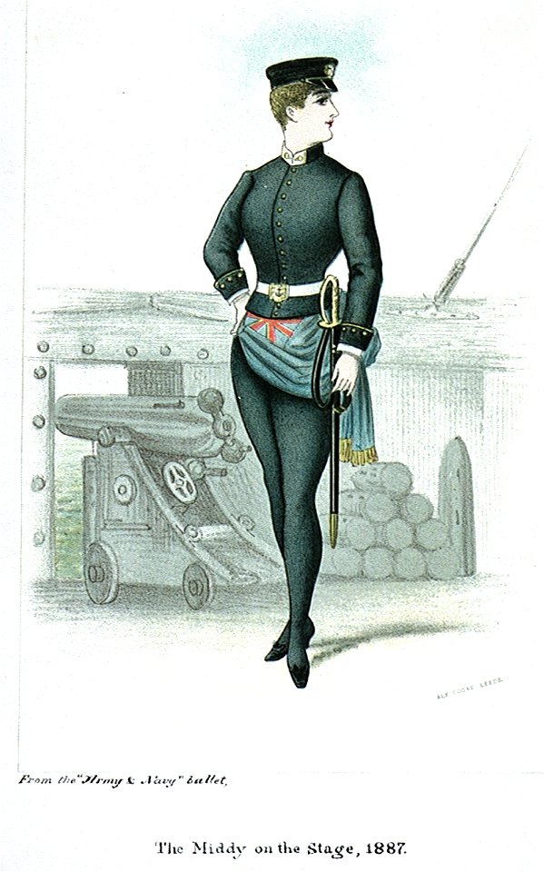 The Middy on the Stage, 1887 (caricature) RMG PU0166