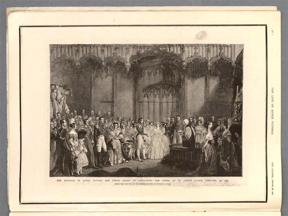 The marriage of Queen Victoria and Prince Albert of Saxe-Coburg and Gotha, at St. James's Palace, February 10, 1840 (5254869)