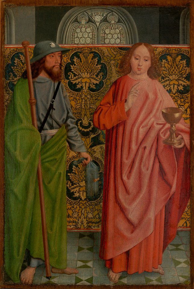 The Master of the Holy Kinship - Saints James the Greater and John the Evangelist - 2007.208.1 - Yale University Art Gallery