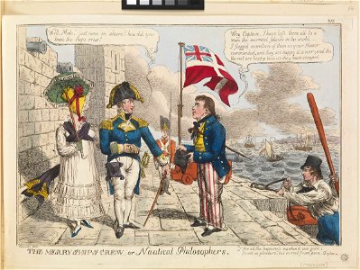 The Merry Ships Crew - or Nautical Philosophers (caricature) RMG PX8609