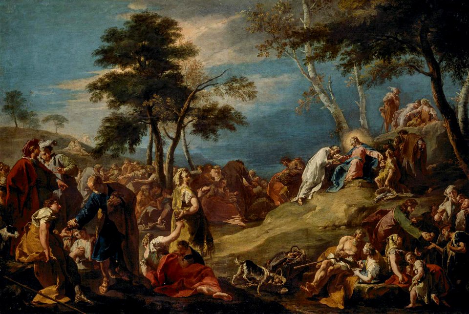 The miracle of the loaves and fishes (Pittoni)