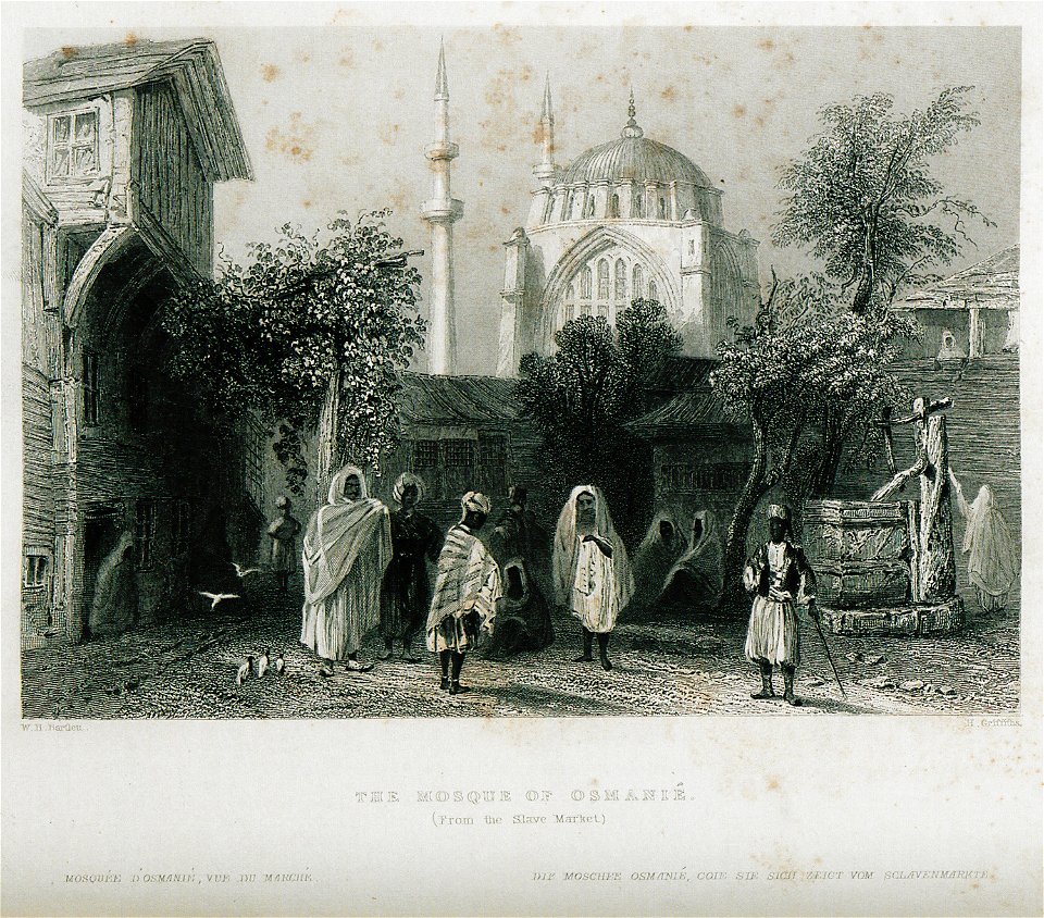 The mosque of Osmanié (From the slave market) - Pardoe Julia - 1838