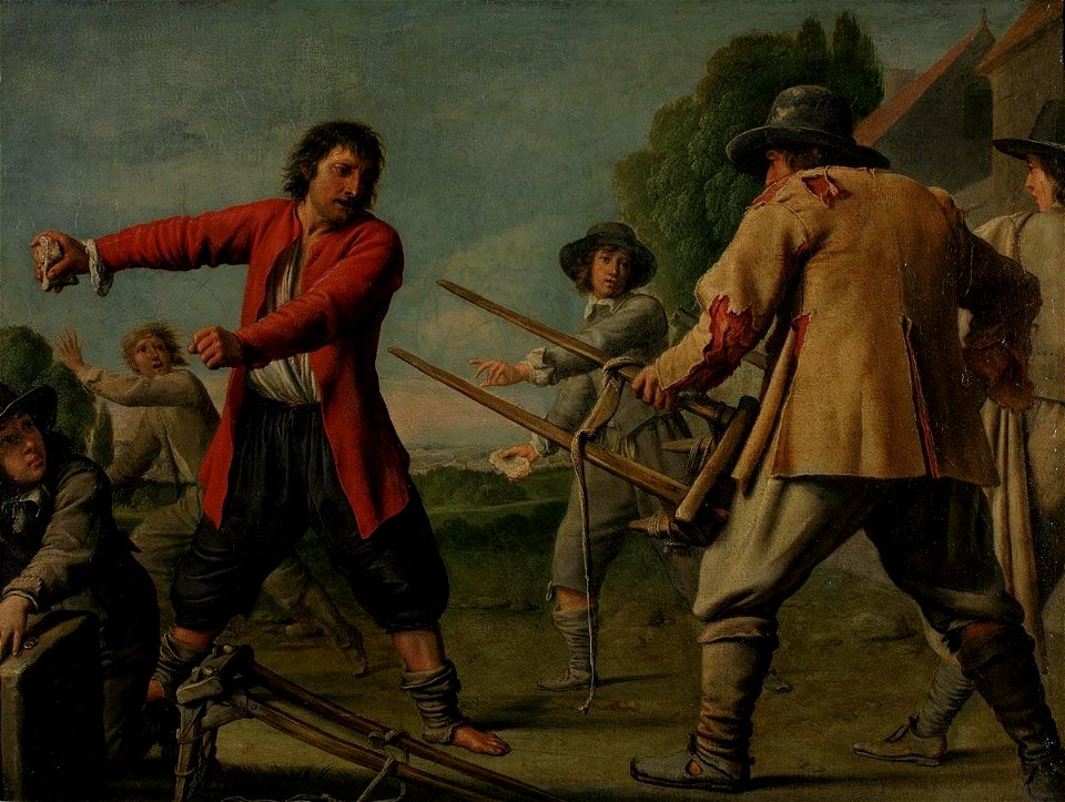 THE MASTER OF PROCESSIONS - A FIGHT. 1660