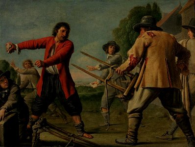 THE MASTER OF PROCESSIONS - A FIGHT. 1660