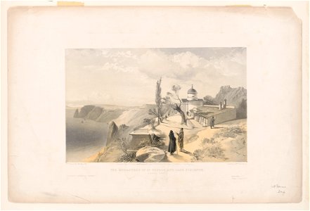 The Monastery of St. George and Cape Fiolente, looking west - W. Simpson, del. ; J. Needham, lith. ; Day & Son, Lithrs. to the Queen. LCCN2002713037