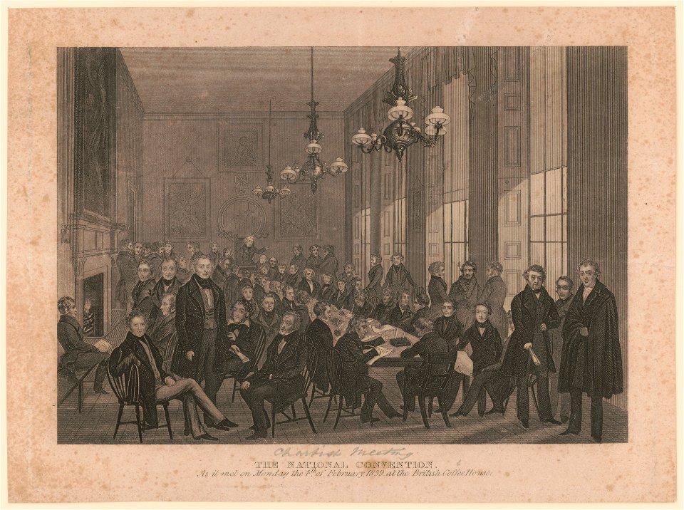 The national convention. As it met on Monday the 4th of February, 1839, at the British Coffee House ca. 1839 LCCN2004669356