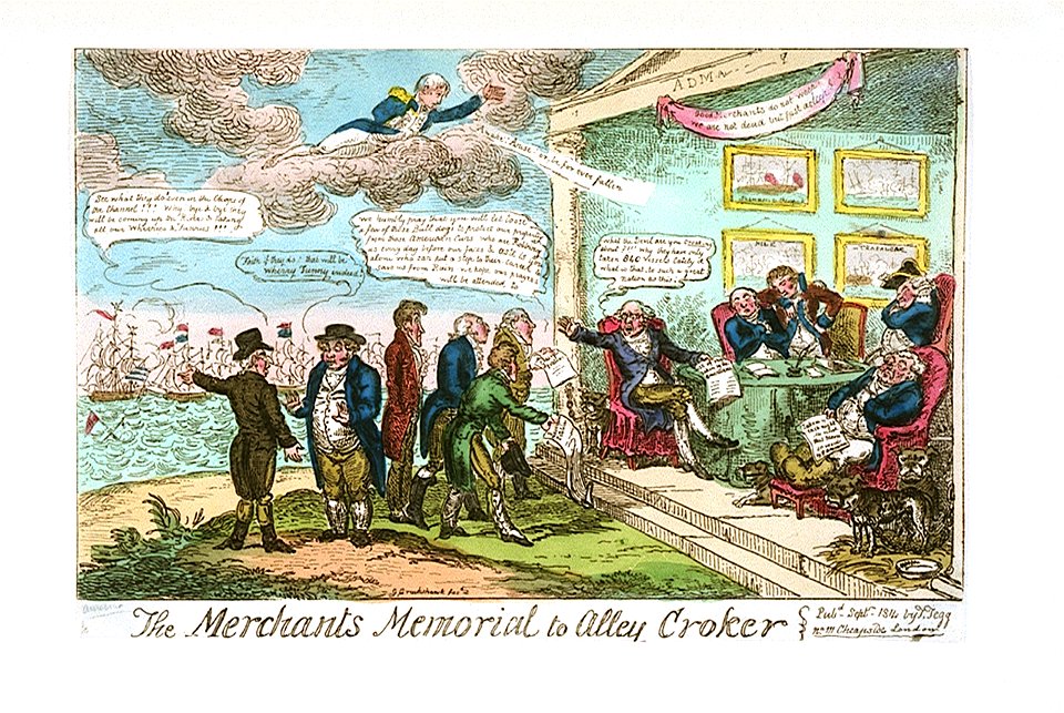 The Merchant's Memorial to Alley Croker (caricature) RMG PW3917