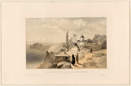 The Monastery of St. George and Cape Fiolente - looking west - W. Simpson del. ; J. Needham lith. LCCN2004672598