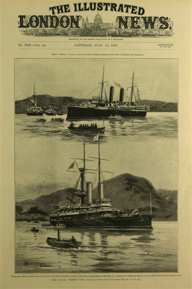 The Naval Manoeuvres - ILN 1897