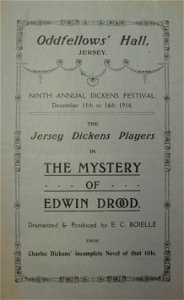 The Mystery of Edwin Drood Jersey Dickens Players 1916