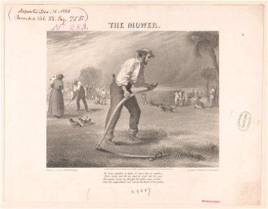 The mower - designed and lith. by D.C. Fabronius. LCCN2003689298