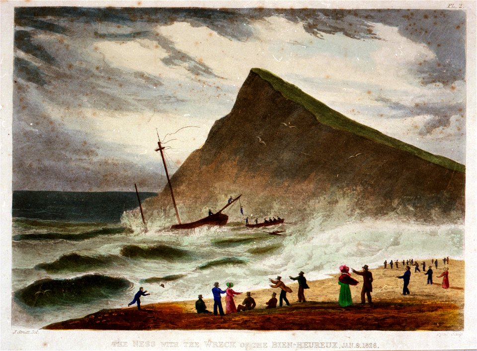 The Ness with the Wreck of the Bien-Heureux, Jan.9.1826 RMG PU6413