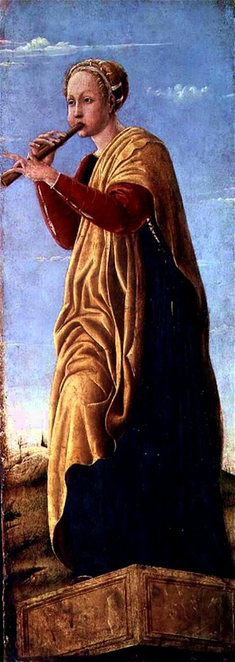 The Muse Euterpe by Francesco del Cossa