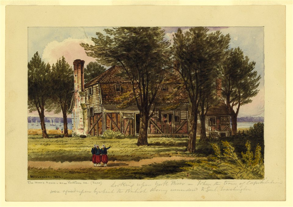 The Moore House near Yorktown, Va. (Rear) - McIlvaine. LCCN2004661398