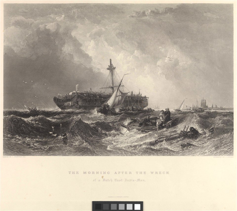 The Morning after the Wreck (of an East Indiaman ca.1840) RMG PY0570