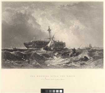 The Morning after the Wreck (of an East Indiaman ca.1840) RMG PY0570