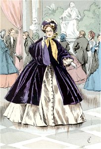The new 'foyer' at the Théâtre Français; Portrait of Mme de R. in 1863