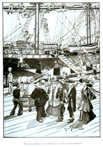 The New Hand is introduced to his Ship and his Skipper (caricature) RMG PU4712