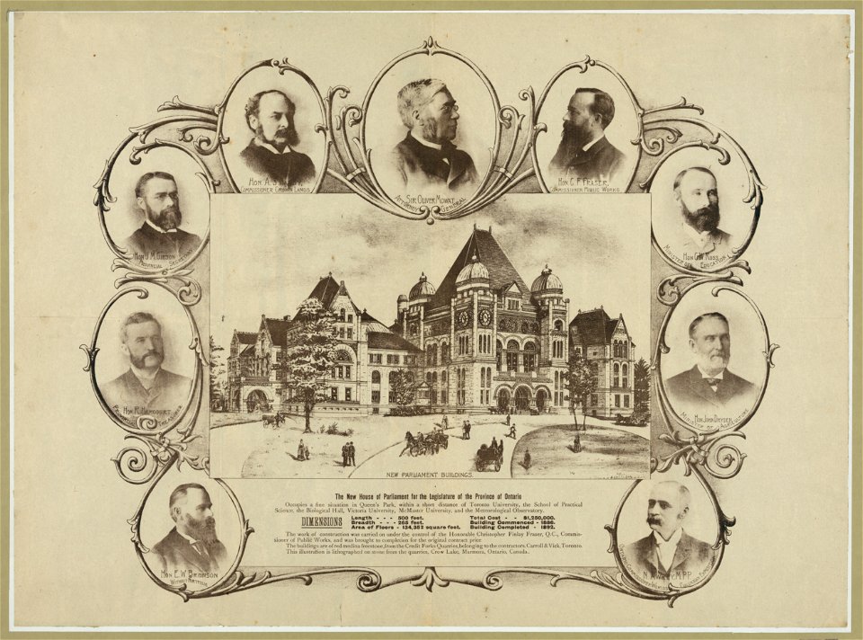 The new House of Parliament for the legislature of the province of Ontario LCCN2003674258