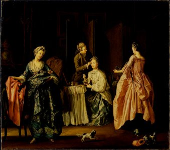 The Morning Toilet. Boudoir Scene (Pehr Hilleström d.ä.) - Nationalmuseum - 18152