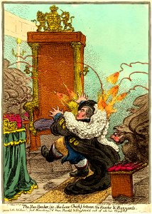 The New Speaker (i.e.-the Law Chick,)between the Hawks & Buzzards. (BM 1868,0808.6856)