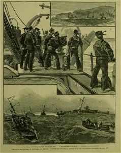 The naval manoeuvres on the coast of Ireland - ILN 1888