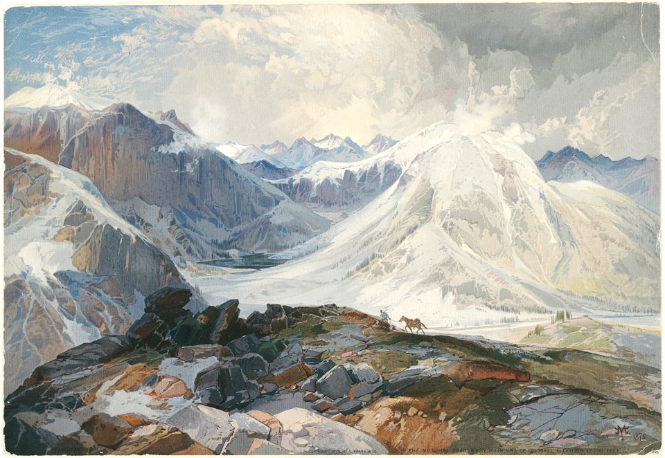 The Mosquito Trail, Rocky Mountains of Colorado, Elevation 12,000 Feet (Boston Public Library)
