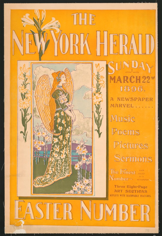 The New York Herald Sunday March 22nd 1896. A newspaper marvel... Easter number LCCN2015646909