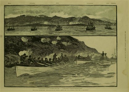 The Naval Manoeuvres, County Cork - ILN 1888