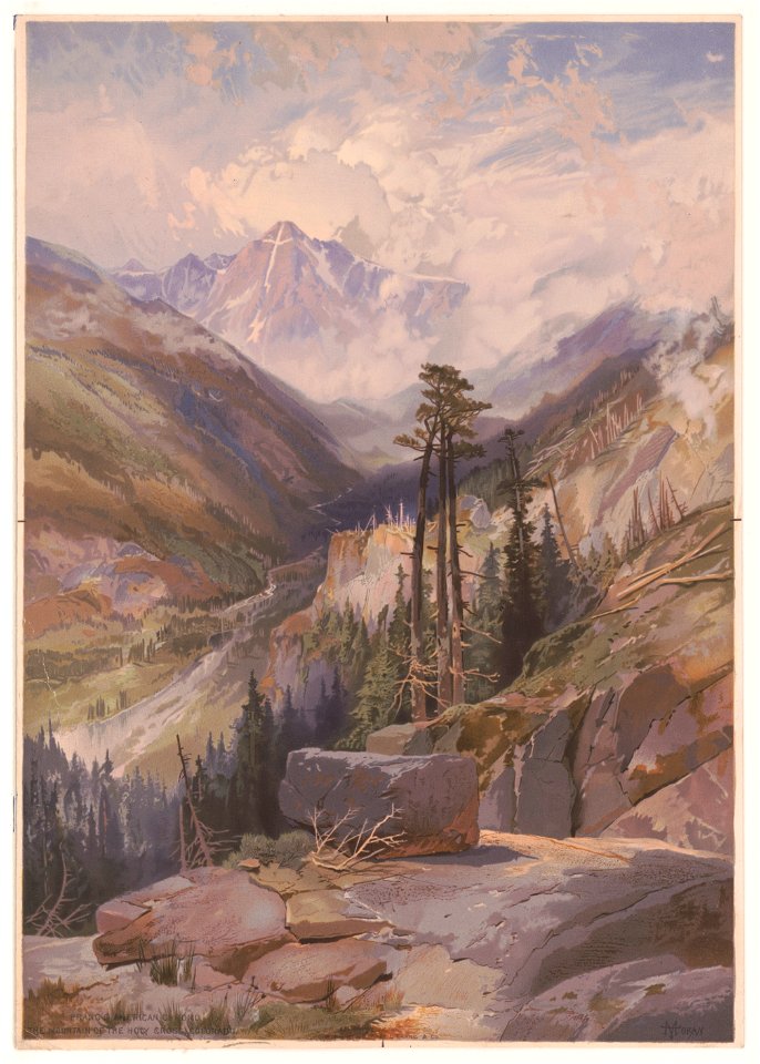 The mountain of the Holy Cross, Colorado - T. Moran. LCCN94510039