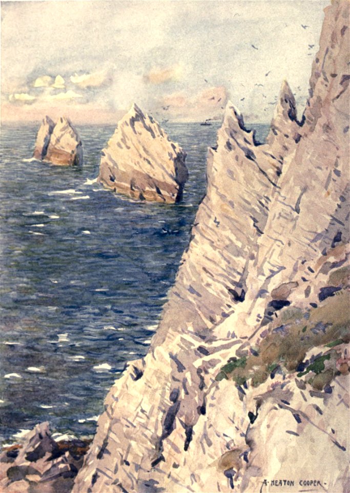 The Needles Isle of Wight A. Heaton Cooper
