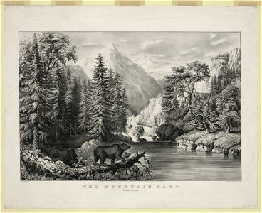 The mountain pass, Sierra Nevada - F.F. Palmer del. ; lith. of Currier & Ives, N.Y. LCCN2006678301