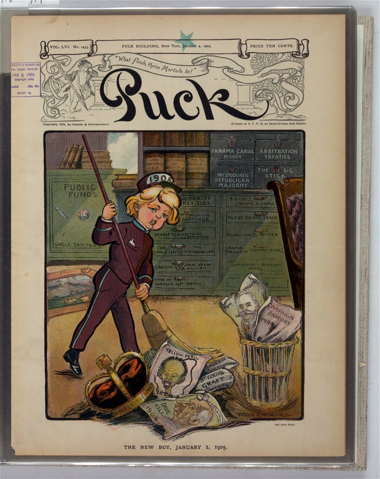 The new boy, January 1, 1905 - Frank A. Nankivell. LCCN2011645599
