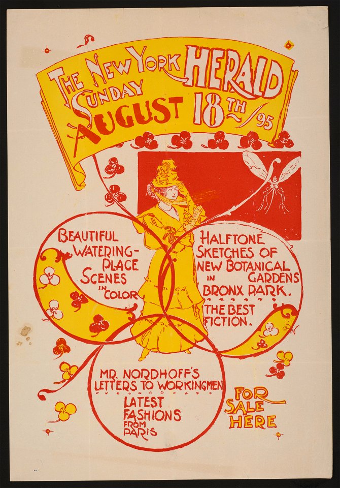 The New York Sunday Herald, August 18th 1895 LCCN2015646109