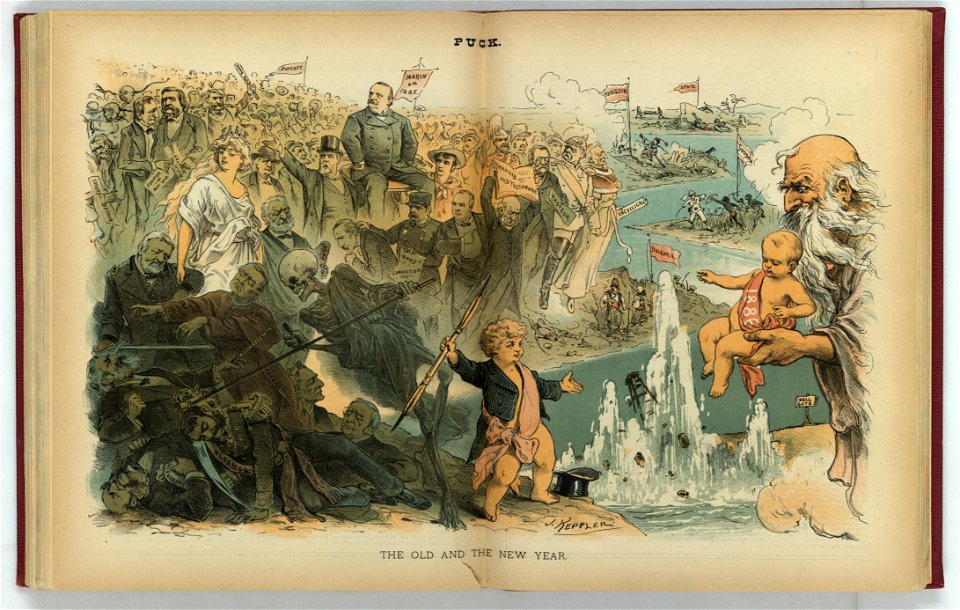The old and the new year - J. Keppler. LCCN2011661369